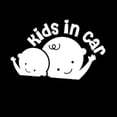 thumbnail image 3 of Calcomanía para niños en el auto para niños en el auto Calcomanía para bebé en el auto Calcomanía para auto de bebé a bordo calcomanía de vinilo blanca de 4H" X 6.5L" para parachoques, 3 of 4