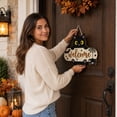thumbnail image 7 of Halloween Black Cat Welcome Sign, Decorative Wooden Front Door Hanging Plaque Ornament for Porch Wall Home Entryway Decor, 7 of 7