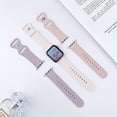 thumbnail image 5 of TECH CIRCLE for Apple Watch Band 42/44/45/49mm for Women Men, iWatch Sport Silicone Soft Adjustable iWatch Band Replacement for Apple Watch Series Ultra1/2 9 8 7 6 5 4 3 2 1 SE,Frosted Pink, 5 of 7