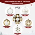 thumbnail image 3 of Bolas de Navidad SHareconn 9 piezas 10 cm Adornos irrompibles, 3 of 8