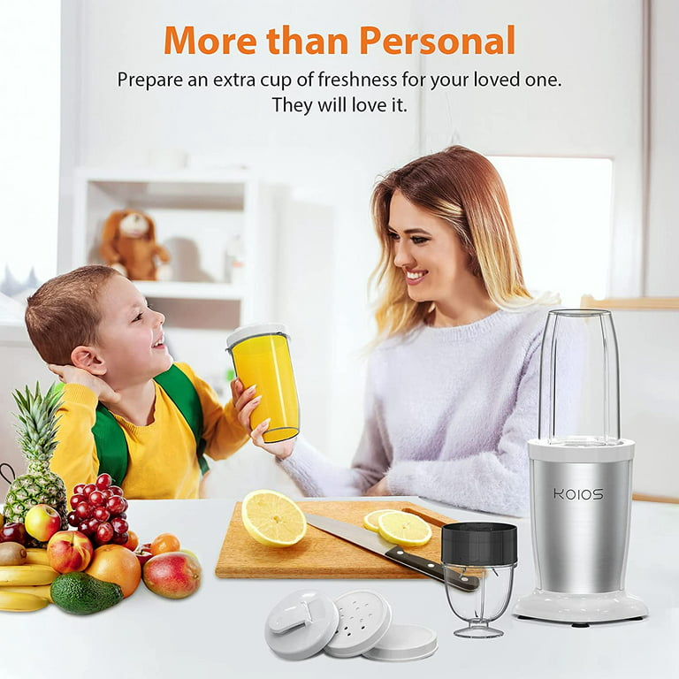 KOIOS 900W Countertop Blenders for Shakes and Smoothies, Protein Drinks  Baby Food Nuts Spices, Grinder for Beans, 11 Pes Personal Blender for  Kitchen