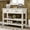 White-Wood, variant on Wulawindy Retro Console Table for Entryway with Drawers and Shelf Living Room Furniture (Antique White)