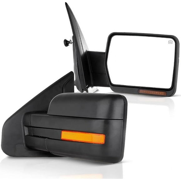 Tecman side mirror for Ford F150 2007 - 2014 Pair Power heated turn signal black