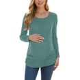thumbnail image 3 of Women's Maternity Tops Sweaters Long Sleeve Knit Pregnancy Shirts Clothes, 3 of 6