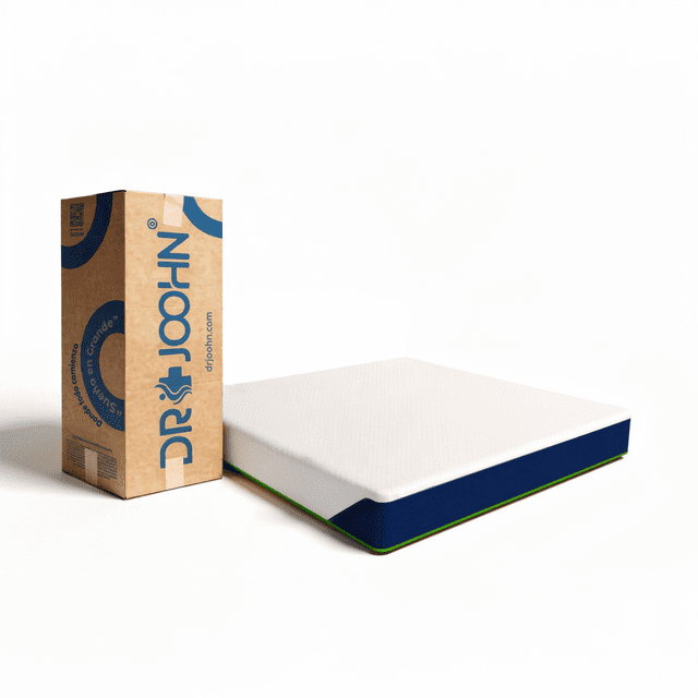 Colchón en Caja Matrimonial Zen Confort DR JOOHN 20cm, Memory Foam Semi Firme para Todas las Edades.