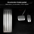 thumbnail image 3 of Car Foot Pedal Pads Cover Stainless Steel Vehicle Auto Automobile Rest Footpegs Modification Accessories Replacement for Model 3 Foot Pedal, 3 of 9