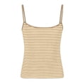 thumbnail image 4 of Women's Tank Tops Shirts,Round Neck Sleeveless Tops,Solid Color Slim Fit Cropped Casual Summer Tank Tops Khaki XL, 4 of 5