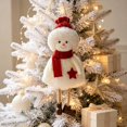 thumbnail image 2 of Feledorashia Christmas Plush Doll Ornament, Stuffed Holiday Tree Pendant, Soft Winter Character with Knit Details and Attached Hanging Loop, Cozy Decoration for Branches Garlands Shelves and Mantels, 2 of 6