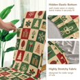 thumbnail image 5 of Yayeee 2 Pack Dining Chair Covers Stretch Parson Chairs Slipcovers Seat Protector, Christmas Plaid Pattern, 5 of 6