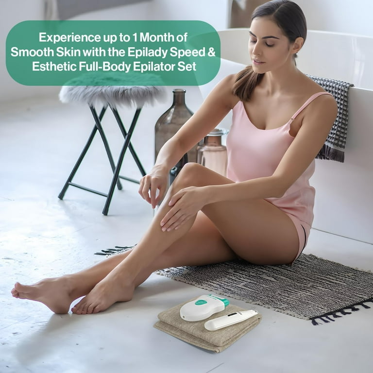 Epilady Face & Body Hair Removal Device Bundle | Speed Corded