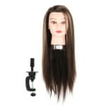 thumbnail image 1 of Cabeza de maniquí profesional para entrenamiento de peluquería, para peinado y trenzado, 65 cm, 1 of 14