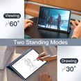 thumbnail image 6 of JETech Case for Samsung Galaxy Tab S10 FE / S9 FE 10.9-Inch, Slim Translucent Back Tri-Fold Stand Protective Tablet Cover, Support S Pen Charging, Auto Wake/Sleep (Navy), 6 of 7