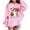 1#Pink, variant on Byoo Halloween Hoodie for Girls Cute Cartoon Ghost Print Soft Pullover Hooded Sweatshirt