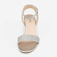 thumbnail image 4 of Wellco Women's Open Toe Ankle Strap Low Block Chunky Heels Sandals Party Dress Pumps Shoes, 4 of 6