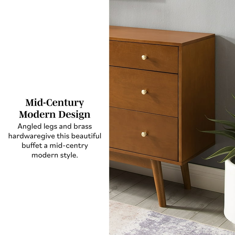 Mid Century Modern 3-Drawer and 2-Door Acorn Sideboard by Walker