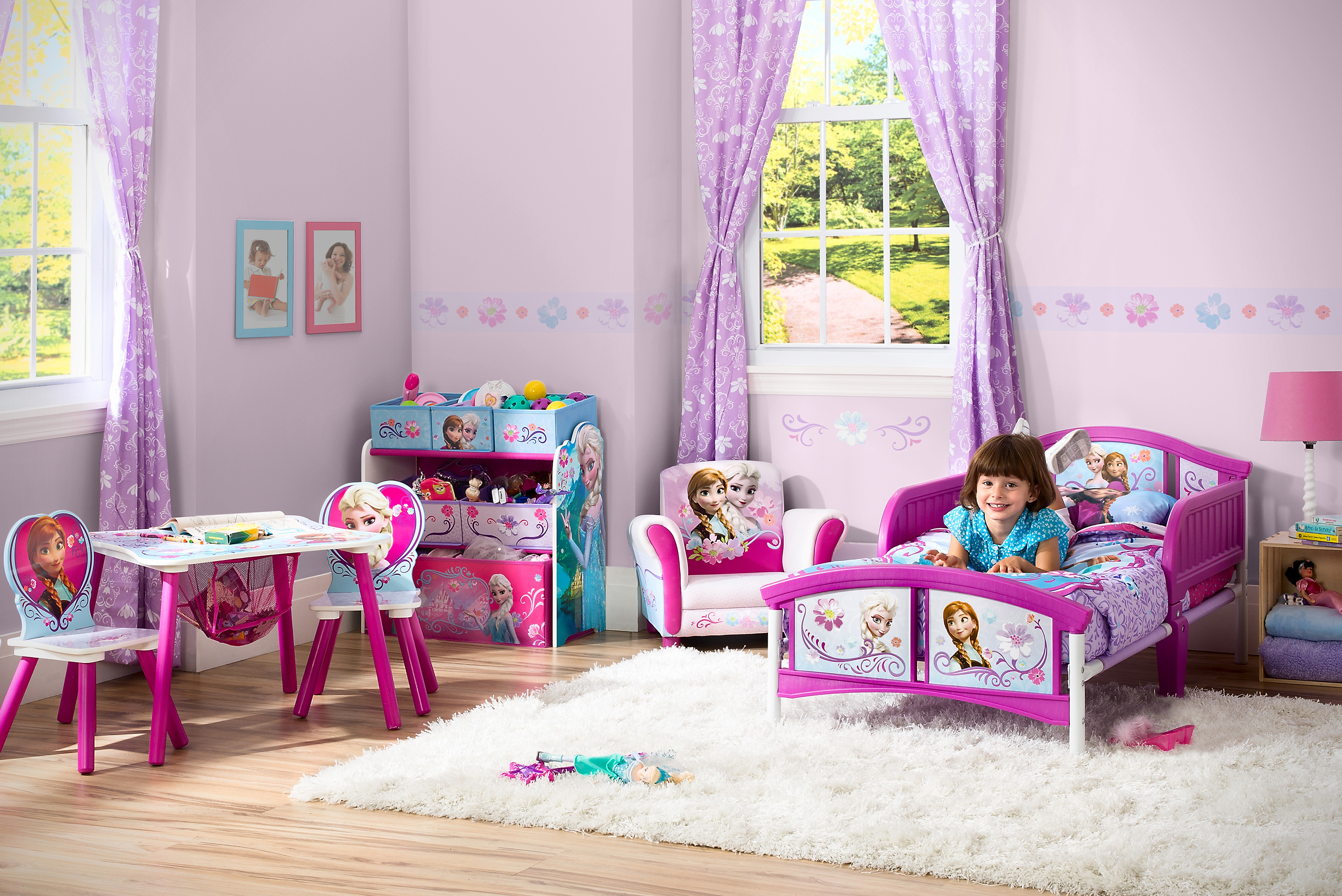 Delta Children Disney Frozen Plastic Toddler Bed, Purple - image 3 of 6