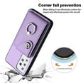 thumbnail image 6 of Allytech Galaxy A52 4G/5G Wallet Case with Ring Holder Stand, Retro PU Leather Cards Slots Shockproof Kickstand Anti-Scratch Protective Phone Case for Samsung Galaxy A52 4G/5G - Purple, 6 of 6