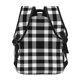 thumbnail image 4 of Fotbe White And Black Plaid Mochila Casual con Estampado para Escuela, Viajes y Actividades al Aire Libre - Duradera, Ligera y Cómoda, 4 of 5