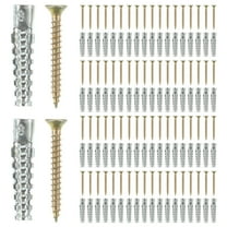 50 Sets Wall Anchors Heavy Duty Steel Wall Anchors Drywall Hollow Screws Anchors