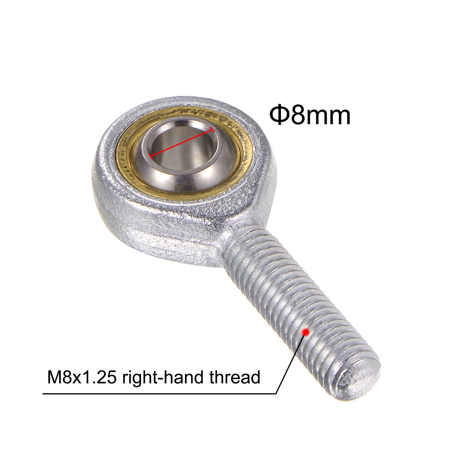 Unique Bargains Male Rod End Right Hand Thread Self-Lubricating Joint Rod Ends 54mm