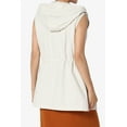 thumbnail image 4 of TheMogan Women's PLUS Drawstring Loose Fit Utility Vest Sleeveless Military Jacket, 4 of 7