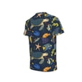 thumbnail image 5 of Honeii Undersea Animals Print Kids Boy T-Shirt,Breathable Round Neck Tee,Stylish Summer Tee for Boys, for Outdoor Activities and Casual Wear, 5 of 7