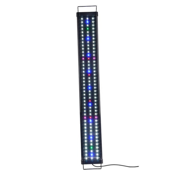 Lumière d'Aquarium LED, Lumière d'Aquarium avec Supports Extensibles, Luminosité Réglable, Réglage de la Synchronisation