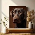 thumbnail image 6 of Chocolate Labrador Retriever Canvas Print, Wall Art for Living Room Bedroom Office Study Kitchen Cafe Decor, 6 of 8