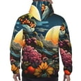 thumbnail image 7 of Daiia Sunset Floral Fantasy Landscape for Men's Fashion Hoodies & Sweatshirts with Kangaroo Pocket Hooded Sweatshirt Breathable & Moisture Wicking-Large, 7 of 7