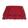 thumbnail image 6 of Anuirheih Women's Mini Skirts 2023 Fall Fashion Club Low-Waisted Mini Skirt ,Red XXL, 6 of 7