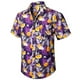 thumbnail image 2 of Camisas hawaianas para hombre, camisa informal de manga corta con estampado floral y botones, estilo tropical, para vacaciones de verano, playa, Aloha, 2 of 4