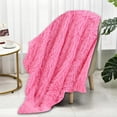thumbnail image 5 of Fuzzy Faux Fur Throw Blanket Black Super Soft Cozy Plush Fuzzy Shaggy Blanket for Couch Sofa Bed (Black, Throw(50"x60")), 5 of 9