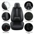 thumbnail image 6 of Tuqiang Car Seat Covers Waterproof for Jaguar for XE 2015-Present Premium 5-Seat Car Seat Covers Waterproof Full Set Black, 6 of 7