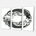 thumbnail image 3 of Designart ' China Koi Fish In Chinoiserie Style III ' Nautical & Coastal Canvas Wall Art Print, 3 of 3