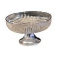 thumbnail image 1 of Frutero Pedestal Decorativo Elegante Tazón para Servir Cesta de Frutas Pedestal gris plata, 1 of 9