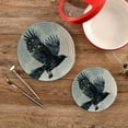 thumbnail image 2 of Crow Pot Holders Set Trivets Hot Pads Cotton Mats for Cooking, 2 of 7