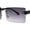 Black Smoke, variant on Luxury Rimless Rectangle Slim Rectangle Sunglasses All Pink