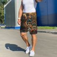 thumbnail image 5 of Mens Pajama Shorts, Sunshine Butterfly Flower Bear Sleep Shorts Men Pajama Bottoms Lounge PJ Shorts with Pockets, 5 of 6