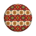thumbnail image 2 of DouZhe Waterproof Spare Tire Cover, Boho Southwestern Aztec Style Prints Adjustable Wheel Covers Fit for Jeep Trailer RV SUV Car, 16 inch, 2 of 7