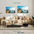 thumbnail image 4 of Elephant Stock Bright Pebble Beach Wall Art - Horizontal Canvas Wall Art - Living Room Wall Decor - Beach Canvas - Blue And Brown Decor - 45" x 30", 4 of 6
