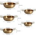 thumbnail image 5 of Stainless Steel Dutch Oven Dutch Oven Pot Cooking Pan in Pots and Pans Induction Pot Soup Pot Chargers (Gold, A) gold A, 5 of 5