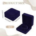 thumbnail image 2 of 4Pcs Velvet Bracelet Gift Boxes 9x9cm/3.54x3.54inch Square Midnight Blue Velvet Bracelet Bangle Boxes Jewelry Storage Case Bangle Organizer Display for Bracelets Watches Storage, 2 of 8