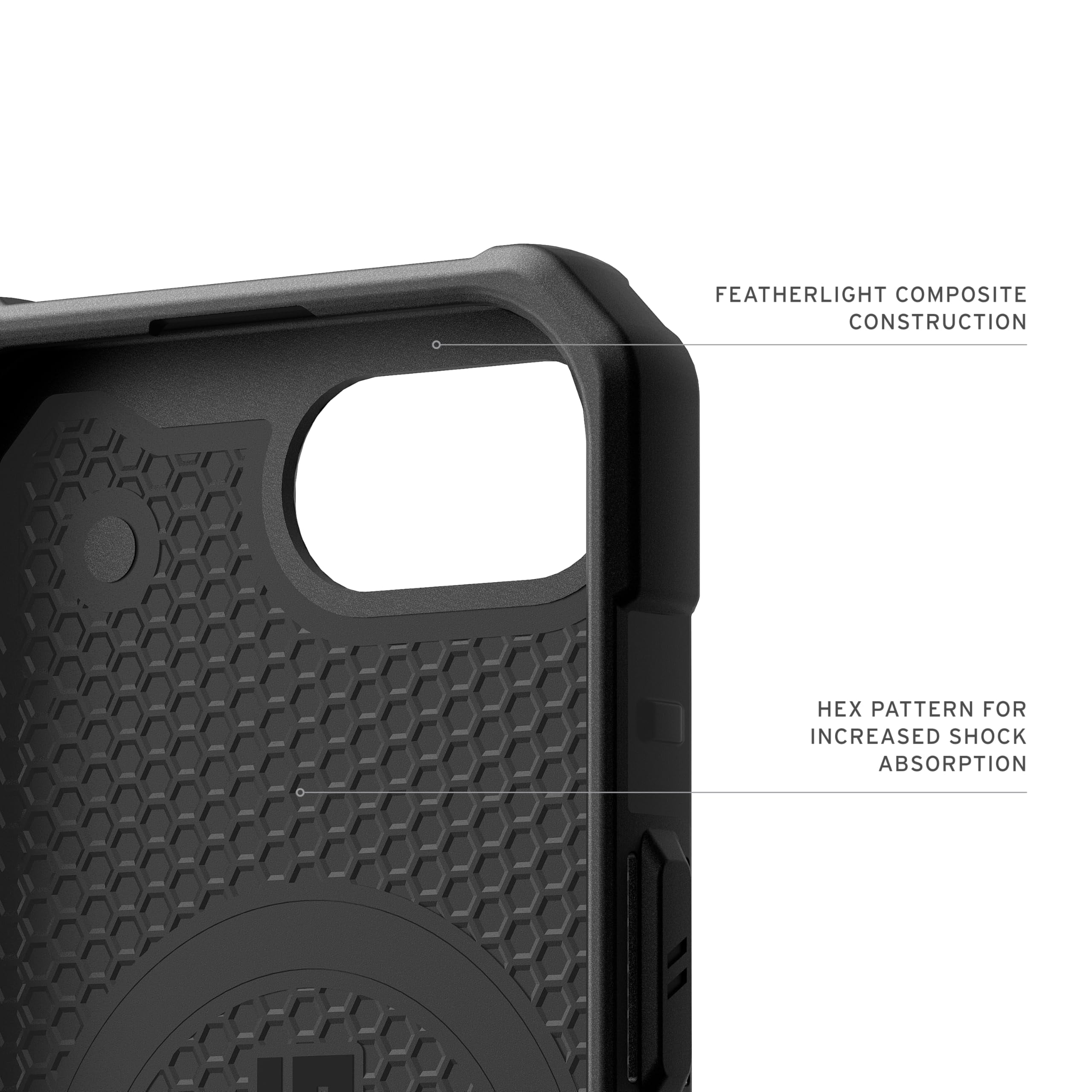 UAG iPhone 17e / iPhone 16e Case Pathfinder - Compatible with MagSafe Rugged Military Grade Drop Proof Protective Cover, Black