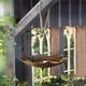 thumbnail image 1 of pstuiky Comedero para pájaros con forma de paraguas|bandeja colgante premium para pájaros|comedero para colibríes con forma de paraguas para exteriores|bebedero o estanque metálico para pájaros, 1 of 7