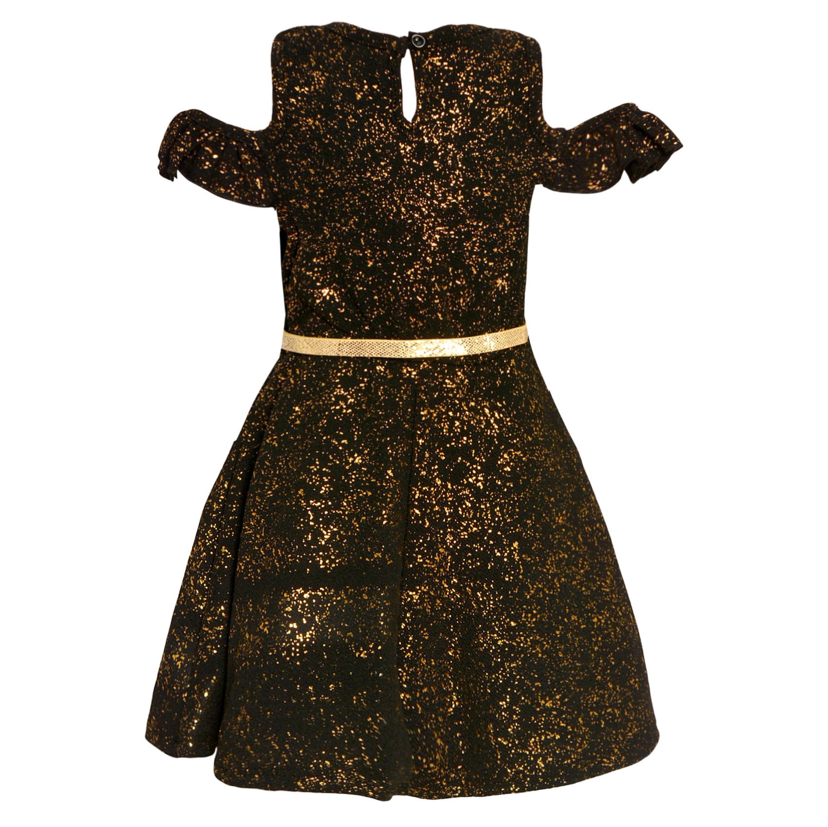 black and gold christmas dress