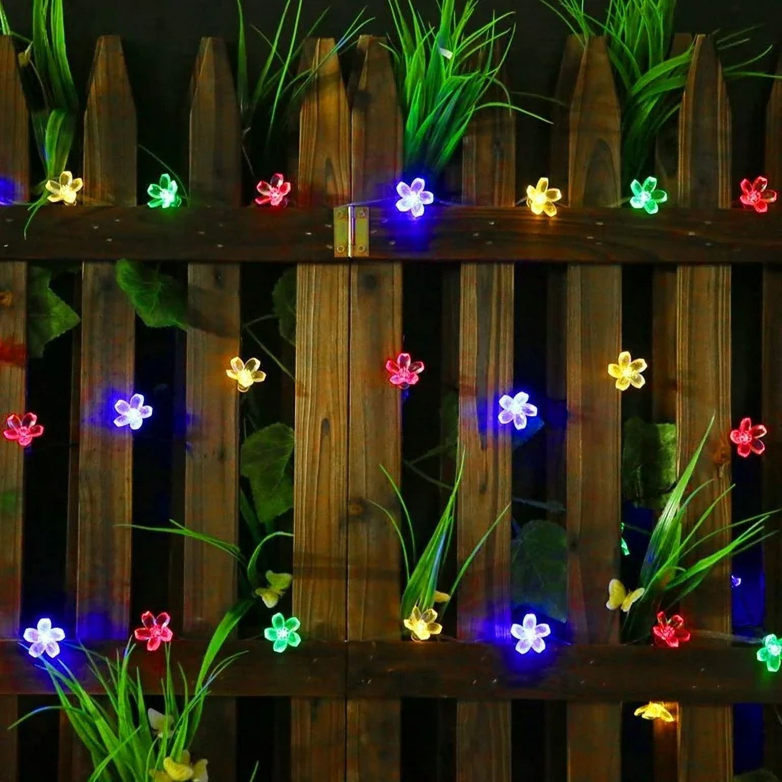 Yoglam 23ft 50 LED Solar Flower String Lights Multicolor photo 8