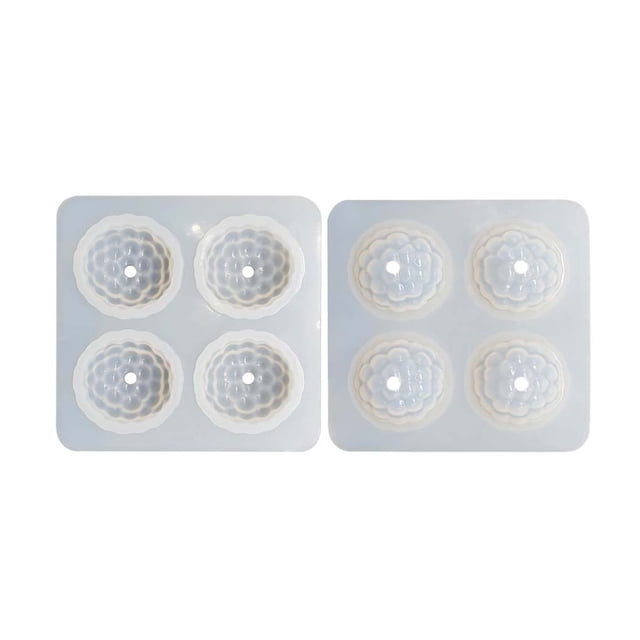 Molde de silicona para bayas Yuarrent 4 cavidades para hacer pasteles mousse chocolate bricolaje