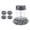 Grey,1pc handle + 5pcs brushes, variant on Soap Dispensing Dish Brush â Kitchen Scrub Brush with Built-in Soap Dispenser Without soap, Replaceable Nylon Bristles, Non- Handle for Cleaning Dishes, Pots, Pans & Sinks,1 handle 5 brushes