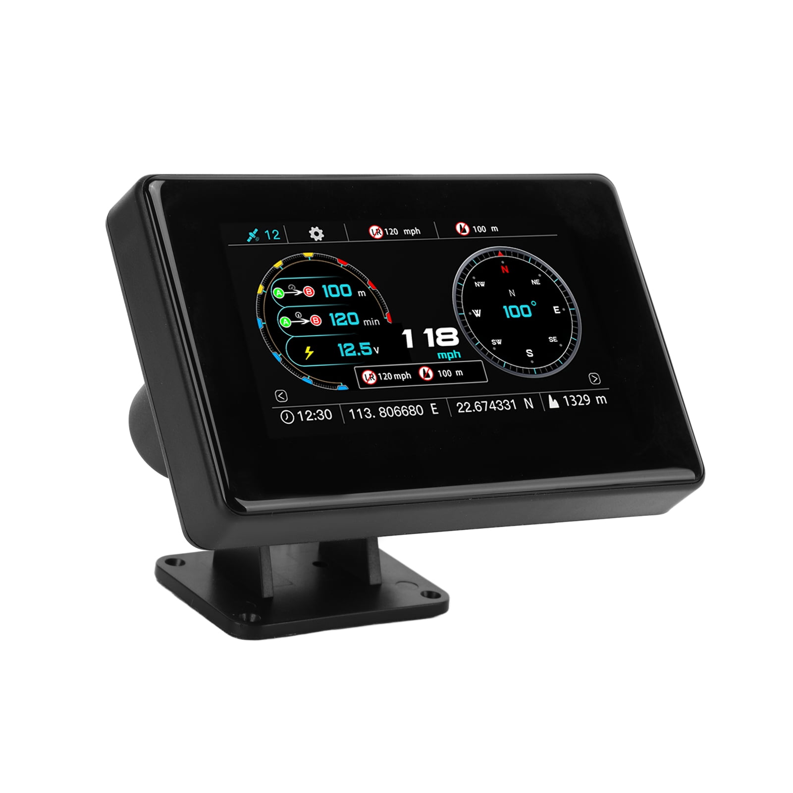 GPS HUD, Hud Display IP67 Waterproof Universal Mileage Measurement For Trucks For Vehicles