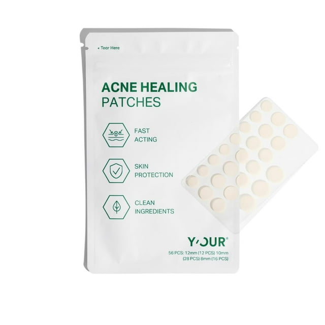 Parche hidrocoloide para espinillas Y'OUR Parches para acné, 56 unidades